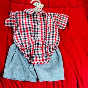 Two piece button down toddler set